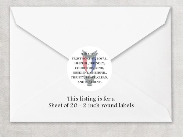 Eagle Scout 3 2" Rounded Envelope Seals
