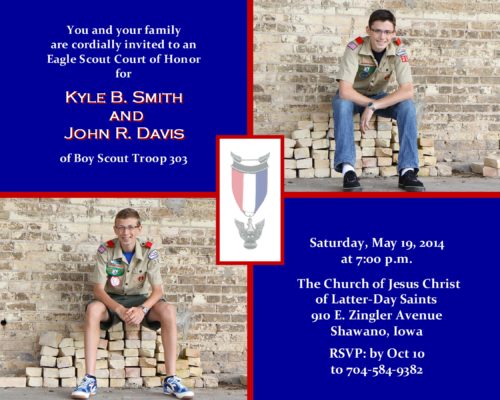 Celebrate Eagle Scout Invitation