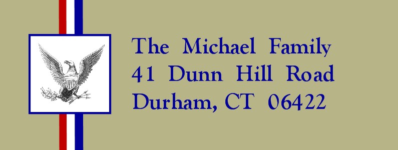 Honored Scout Khaki Eagle Scout Return Address Labels