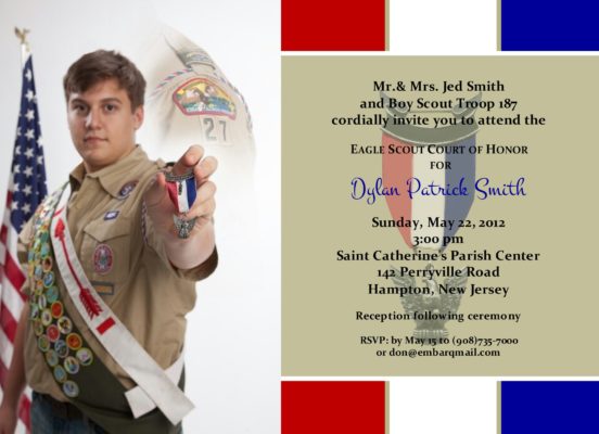 Prepared 5 (Khaki-Photo) Eagle Scout Invitation