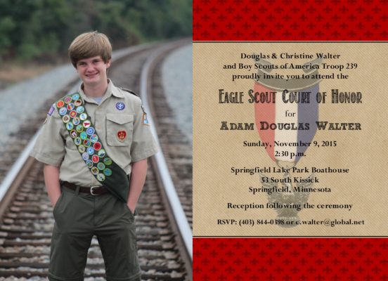 Thrifty Photo Eagle Scout Invitation