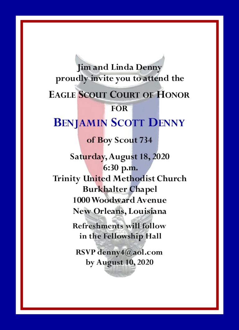 Product categories Eagle Scout Court of Honor Invitations